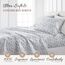 Linen Market ienjoy Home Collection Bettlaken-Set, grobes Paisleymuster, 4-teilig, Kingsize, Marineblau