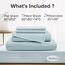 Comfort Spaces Bettlaken aus 100% Baumwolle, für Queen-Size-Bett, atmungsaktiv, weiche Baumwolle, natürlich kühles Baumwoll-Bettwäsche-Set, mit 35,6 cm elastischer Tasche, passend für Matratzen bis