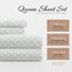 Linen Market 4-teiliges Queen-Bettwäsche-Set (graue Jakobsmuscheln) – Schlafen Sie Besser als je zuvor mit diesen ultraweichen und kühlenden Bettlaken für Ihr Queen-Size-Bett – Tiefe Tasche für 40,6