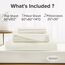 Comfort Spaces Bettlaken aus 100% Baumwolle, für Queensize-Bett, atmungsaktiv, ultraweiche Baumwolle, natürlich kühles Baumwoll-Bettwäsche-Set mit 35,6 cm elastischer Tasche, passend für Matratzen
