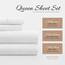 Linen Market 4-teiliges Queen-Bettwäsche-Set (grau gepunktet) – Schlafen Sie Besser als je zuvor mit diesen ultraweichen und kühlenden Bettlaken für Ihr Queen-Size-Bett – Tiefe Tasche für 40,6 cm