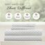 ienjoy Home Bettlaken-Set, Mikrofaser, Jakobsmuscheln Hellgrau, California King