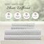 Linen Market ienjoy Home Home Collection Bettlaken-Set, 4-teilig, mit Wabenmuster, Premium, ultraweiches Bettlaken-Set, California King-Size-Bett, Grau