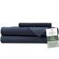 Hotel Sheets Direct 3-teiliges Bettwäsche-Set für Doppelbett, 100 % Viskose aus Bambus, kühlend und atmungsaktiv, Luxus-Bettwäsche, feuchtigkeitsableitend, seidig weiche Textur, Marineblau