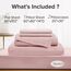 Comfort Spaces Bettlaken aus 100% Baumwolle, für Queensize-Bett, atmungsaktiv und ultraweich, natürlich kühles Baumwoll-Bettwäsche-Set mit 35,6 cm elastischer Tasche, passend für Matratzen bis zu