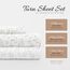 Linen Market 3-teiliges Bettlaken-Set, Gemustert, Doppelbett, Burst of Vines Grey
