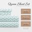 Linen Market Bettlaken-Set, Mikrofaser, Puff-Zickzackmuster, Hellblau, Queen-Size-Bett
