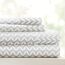 Linen Market 4-teiliges Bettwäsche-Set mit Puff-Zickzack-Muster, ultraweich, California-King-Size-Bett, Grau
