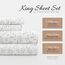 Linen Market 4 Stück King-Size-Bettlaken (graue Ranken) – Schlafen Sie Besser als je zuvor mit diesen ultraweichen und kühlenden King-Size-Bettlaken für Ihr Kingsize-Bett – Tiefe Tasche für 40,6 cm