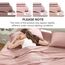 Comfort Spaces Bettlaken aus 100% Baumwolle, für Queensize-Bett, atmungsaktiv und ultraweich, natürlich kühles Baumwoll-Bettwäsche-Set mit 35,6 cm elastischer Tasche, passend für Matratzen bis zu