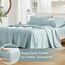 Comfort Spaces Bettlaken aus 100% Baumwolle, für Queen-Size-Bett, atmungsaktiv, weiche Baumwolle, natürlich kühles Baumwoll-Bettwäsche-Set, mit 35,6 cm elastischer Tasche, passend für Matratzen bis