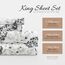 Linen Market Bettlaken-Set, Mikrofaser, Make a Wish, Grau, Kingsize-Bett
