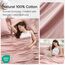 Comfort Spaces Bettlaken aus 100% Baumwolle, für Queensize-Bett, atmungsaktiv und ultraweich, natürlich kühles Baumwoll-Bettwäsche-Set mit 35,6 cm elastischer Tasche, passend für Matratzen bis zu