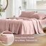Comfort Spaces Bettlaken aus 100% Baumwolle, für Queensize-Bett, atmungsaktiv und ultraweich, natürlich kühles Baumwoll-Bettwäsche-Set mit 35,6 cm elastischer Tasche, passend für Matratzen bis zu