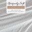 Linen Market 4-teiliges Bettwäsche-Set mit Puff-Zickzack-Muster, ultraweich, California-King-Size-Bett, Grau