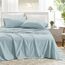 Comfort Spaces Bettlaken aus 100% Baumwolle, für Queen-Size-Bett, atmungsaktiv, weiche Baumwolle, natürlich kühles Baumwoll-Bettwäsche-Set, mit 35,6 cm elastischer Tasche, passend für Matratzen bis