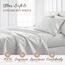 Linen Market 4-teiliges Bettwäsche-Set mit Puff-Zickzack-Muster, ultraweich, California-King-Size-Bett, Grau
