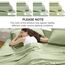 Comfort Spaces Bettlaken aus 100% Baumwolle, für Queensize-Bett, atmungsaktiv und weich, natürlich kühles Baumwoll-Bettwäsche-Set mit 35,6 cm elastischer Tasche, passend für Matratzen bis zu 40,6 cm