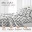 Linen Market 4-teiliges Bettlaken-Set, Gemustert, voll, Make A Wish Grau