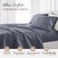 Linen Market 4-teiliges Bettlaken-Set, Gemustert, Kingsize, Jakobsmuschel Marineblau