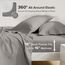 Comfort Spaces Bettlaken aus 100% Baumwolle, für King-Size-Bett, atmungsaktiv und ultraweich, natürlich kühle Baumwolle, mit 35,6 cm elastischer Tasche, passend für Matratzen bis zu 40,6 cm, für alle