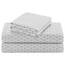 Comfort Spaces 100% Cotton Sheet Set Breathable, Lightweight Gemütliche Bettwäsche für alle Jahreszeiten, passender Kissenbezug, Baumwolle, Diamond Grey, California King, 4