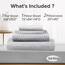 Comfort Spaces 100% Cotton Sheet Set Breathable, Lightweight Gemütliche Bettwäsche für alle Jahreszeiten, passender Kissenbezug, Baumwolle, Diamond Grey, California King, 4