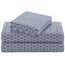 Comfort Spaces 100% Cotton Sheet Set Breathable, Lightweight Gemütliche Bettwäsche für alle Jahreszeiten, passender Kissenbezug, Baumwolle, rauten-blau, Twin, 3