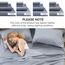 Comfort Spaces Bettlaken mit Kissenbezügen Full rauten - blau