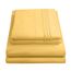 Queen-Size-Bettlaken, atmungsaktiv, luxuriös, mit elastischen und sicheren Eckbändern, integrierte Eckgurte, extra weiches Bettwäsche-Set aus der Supreme Collection 1800, Queen-Size-Bett, Gelb