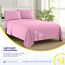 Sweet Home Collection Fadenzahl 1800, weiche ägyptische Qualität, gebürstete Mikrofaser Laken – Luxus-Bettwäsche-Set mit Bettlaken, Spannbettlaken, 2 Kissenbezügen, Pink, Full