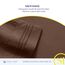 Sweet Home Collection 1500 Fadenzahl Ägyptische Qualität 4 Stück Deep Pocket Bed Sheet Set, Full, beige, braun, Twin