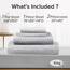 Comfort Spaces Bettlaken mit Kissenbezügen King Diamond Grey