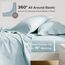 Comfort Spaces Bettlaken aus 100% Baumwolle, für King-Size-Bett, atmungsaktive und weiche Baumwolle, natürlich kühle Baumwolle, mit 35,6 cm elastischer Tasche, passend für Matratzen bis zu 40,6 cm