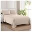 Bettlaken-Set, Full-Size – atmungsaktiv, luxuriös, mit elastischen Eckbändern, integrierten Eckgurten, extra weiches Set aus der 1800 Supreme Collection, in Beige für optimalen Komfort