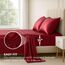 Satin-Bettwäsche-Set für Einzelbett, 3-teilig, luxuriöse Hotelqualität, seidig, extra weich, 1800 Mikrofaser, farbecht, schmutzabweisend, Spannbetttuch