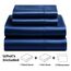 Satin Sheets Queen [4-teilig, Marineblau] Hotel Luxus Seidige Bettlaken – Extra weiche 1800 Mikrofaser Bettlaken-Set, schmutzabweisend – Spannbettlaken mit tiefen Taschen, Bettlaken und Kissenbezügen