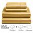 Satin-Set, Queen [4-teilig, Gold] Hotel-Luxus-Bettwäsche-Set, seidig, extra weich, 1800 Mikrofaser, knitterfrei, farbecht, schmutzabweisend, tiefes Spannbetttuch, Bettlaken, Kissenbezüge