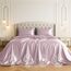 Satin Sheets King [4-teilig, Champagnerrosa] Luxuriöses seidiges Hotel-Bettwäsche-Set, extra weiches 1800 Mikrofaser, knitterfrei, farbecht, schmutzabweisend, tiefes Spannbetttuch, Bettlaken
