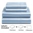 Satin Sheets King [4-teilig, Babyblau] Luxuriöses seidiges Hotel-Bettwäsche-Set, extra weiches 1800 Mikrofaser, knitterfrei, farbecht, schmutzabweisend, tiefes Spannbetttuch, Bettlaken, Kissenbezüge