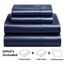 Satin Sheets California King [4-teilig, Mitternachtsblau] Hotel-Luxus-Bettwäsche-Set, weiche Mikrofaser, knitterfrei, farbecht, schmutzabweisend, tiefes Spannbetttuch, Bettlaken, Kissenbezüge