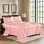 Satin Sheets California King [4-teilig, rosa] Luxuriöses seidiges Bettlaken-Set, extra weiches 1800 Mikrofaser, knitterfrei, farbecht, schmutzabweisend – tiefes Spannbetttuch, Bettlaken, Kissenbezüge