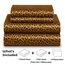 Satin Sheets California King [4-teilig, Goldener Leopardenmuster] luxuriöses seidiges Bettlaken-Set, extra weiches 1800 Mikrofaser, knitterfrei, farbecht, schmutzabweisend – tiefes Spannbetttuch