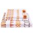 JSD Boho-bedrucktes Mikrofaser-Bettlaken-Set, Bettwäsche, Queen-Size-Größe, 4-teilig, orange, geometrisch, weiche Bettlaken und Kissenbezüge, extra Tiefe Tasche