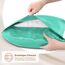Pure Bedding Satin-Kissenbezüge, 2er-Pack, King-Size, 50,8 x 101,6 cm, Türkis, seidige Kissenbezüge für Haar und Haut, Satin-Kissenbezüge mit Hotelverschluss, extra weiche Premium-Mikrofaser