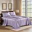 Pure Bedding Satin Sheets California King [4-teilig, Lavendel] Hotel-Luxus-Bettwäsche-Set, seidige Mikrofaser, knitterfrei, tiefes Spannbetttuch, Bettlaken und Kissenbezüge