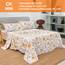 JSD Bettwäsche-Set mit Blumenmuster, California-King-Size, 4-teilig, weich, Botanikmotiv, Mikrofaser, extra tiefe Taschen, Gelb