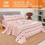 JSD Boho-Bettwäsche-Set, California-King-Size, weich, geometrisch Bedruckt, Mikrofaser, extra Tiefe Tasche, faltenfrei, orange