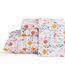 JSD Bettwäsche-Set mit Tulpenmuster, große Doppelbett-Größe (King-Size), 4-teilig, Frühlingsmotiv, Mikrofaser, Tiefe Tasche