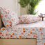 JSD Bettwäsche-Set mit Tulpenmuster, große Doppelbett-Größe (King-Size), 4-teilig, Frühlingsmotiv, Mikrofaser, Tiefe Tasche